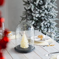 Decorative Glass Cloche With Wooden Base