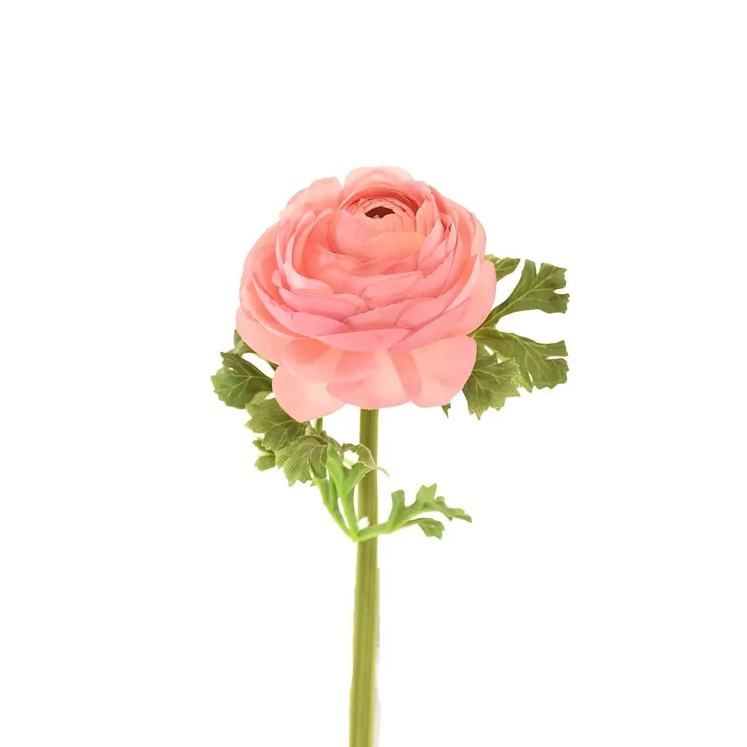24" Faux Pink Ranunculus