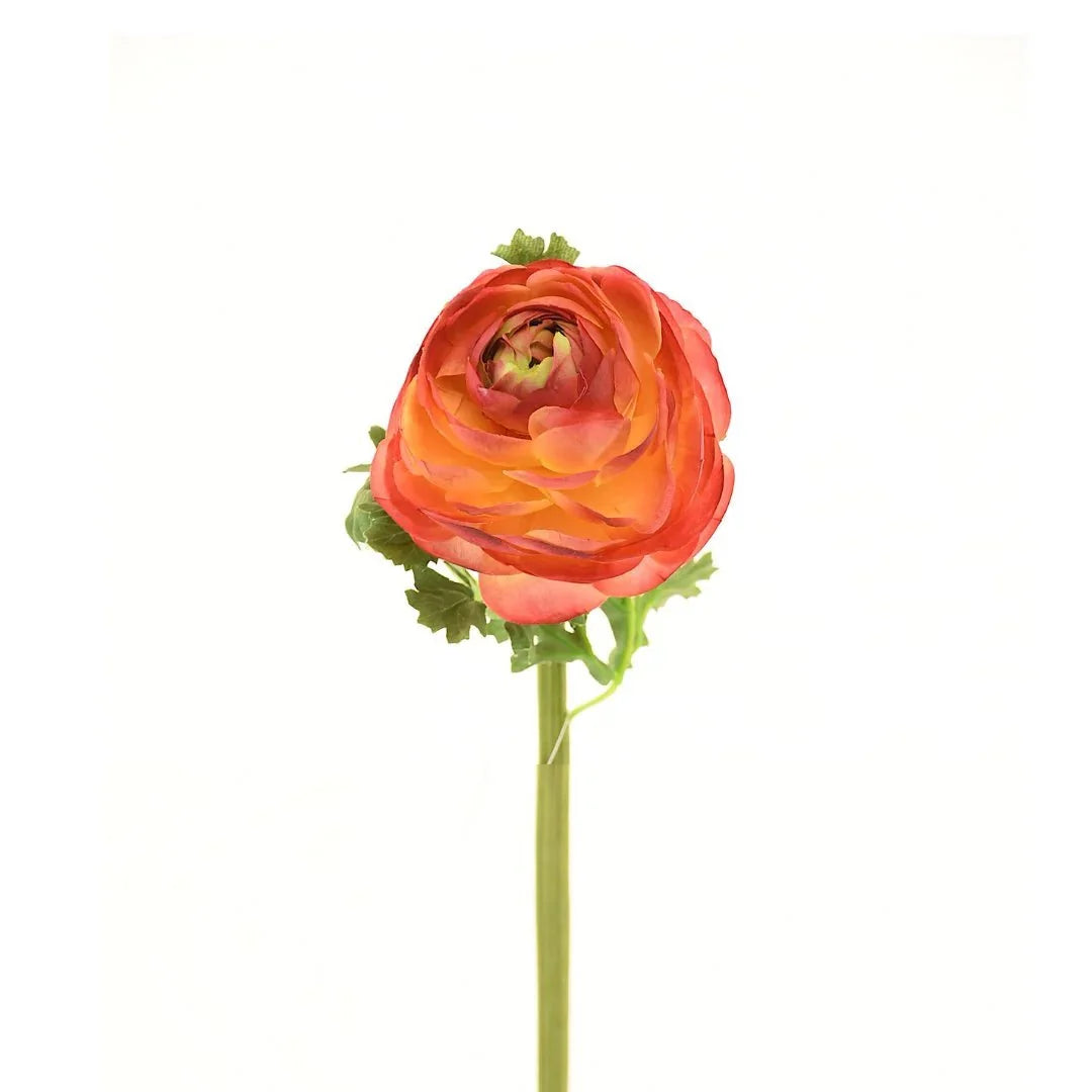 24" Faux Red Ranunculus