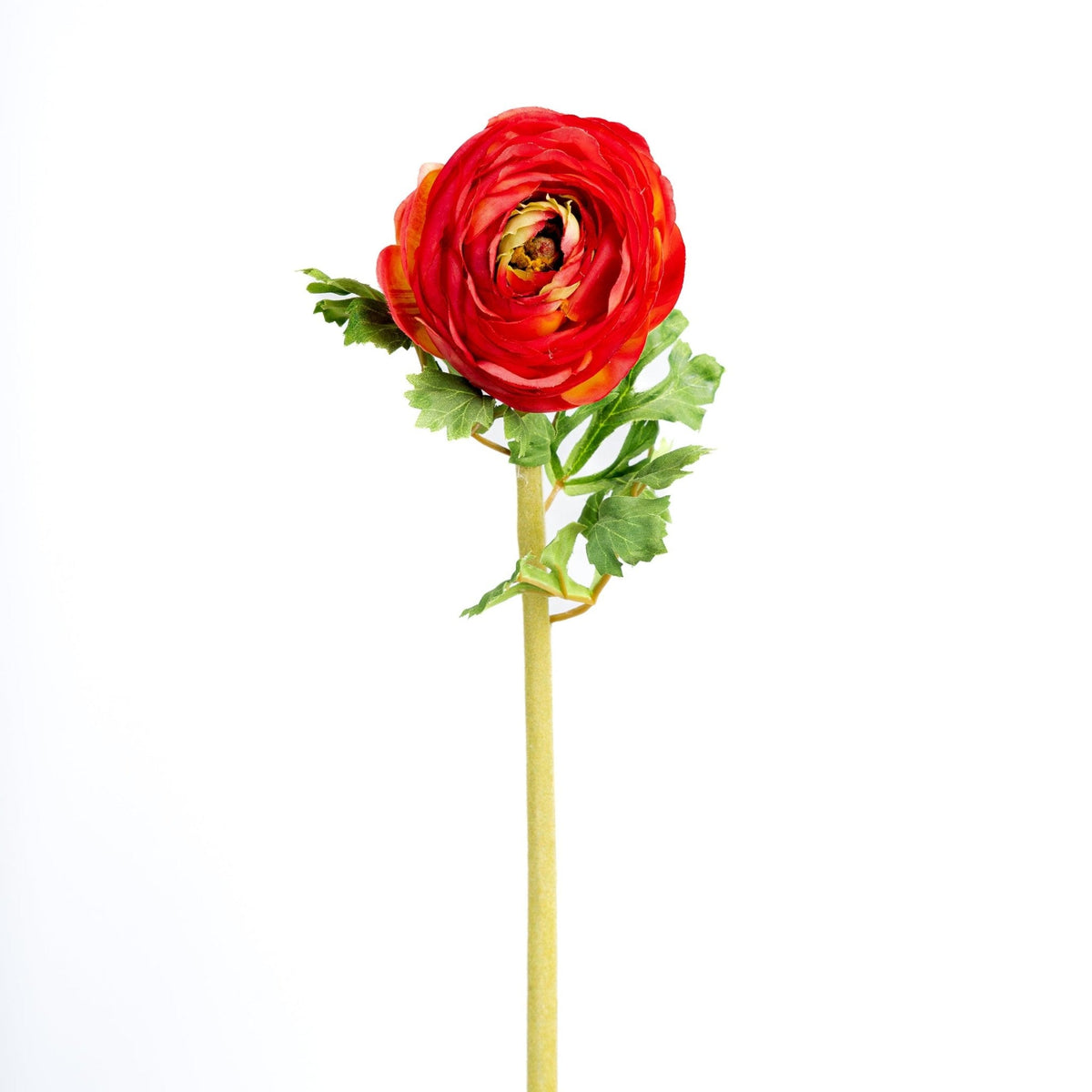 24" Faux Red Ranunculus