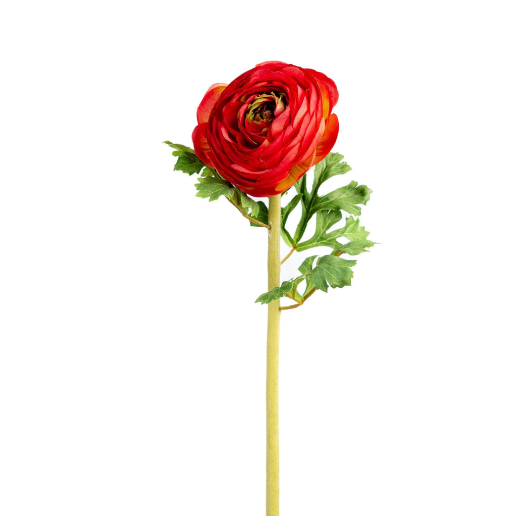 24" Faux Red Ranunculus