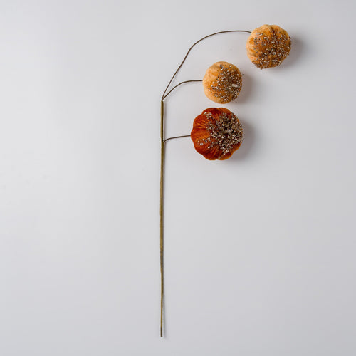 Amber Pumpkin Pick With Rhinestones