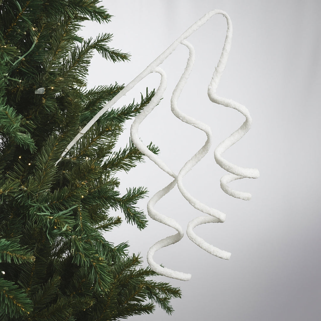 White Glitter Twirl Pick