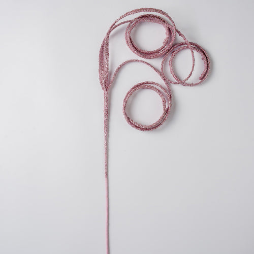 Blush Pink Twirl Ribbon Pick