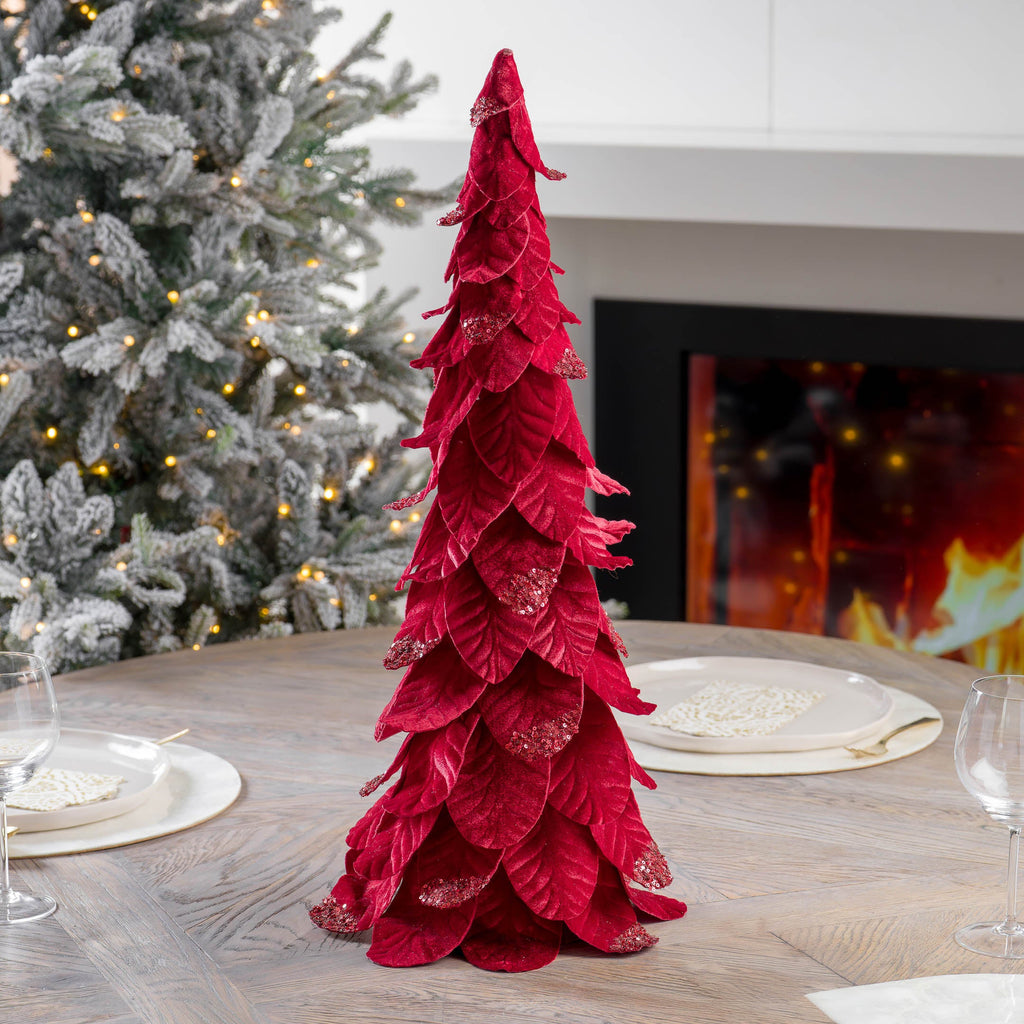 Red Leaf Conical Tree