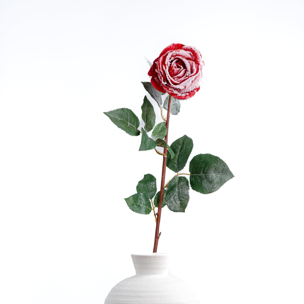 27" Faux Red Rose