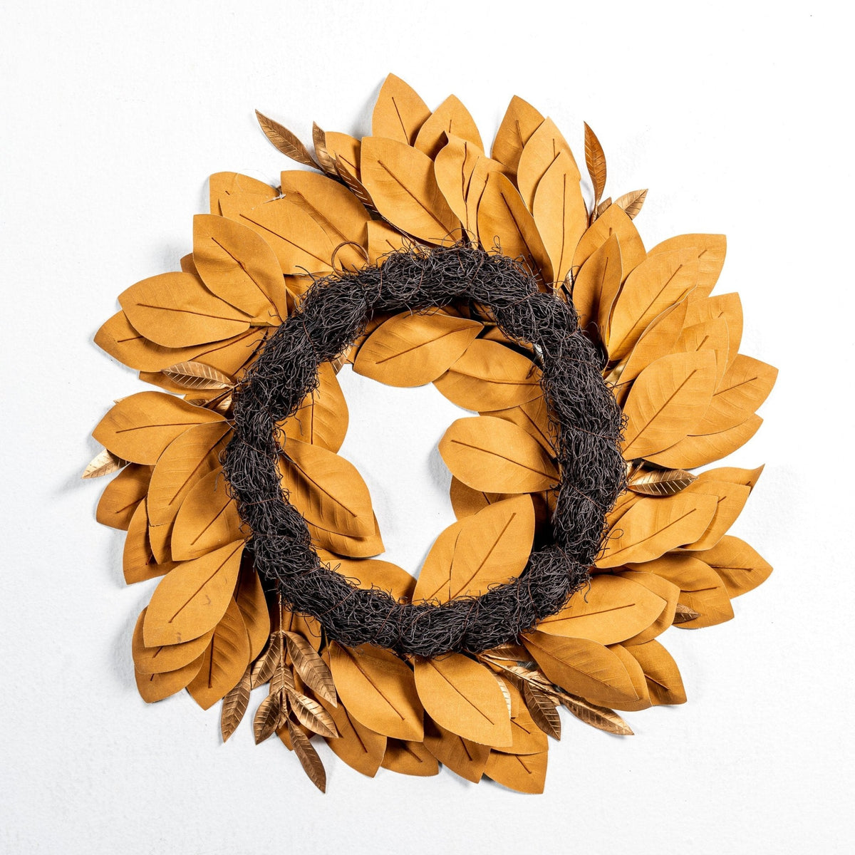 28" Gold Magnolia Wreath