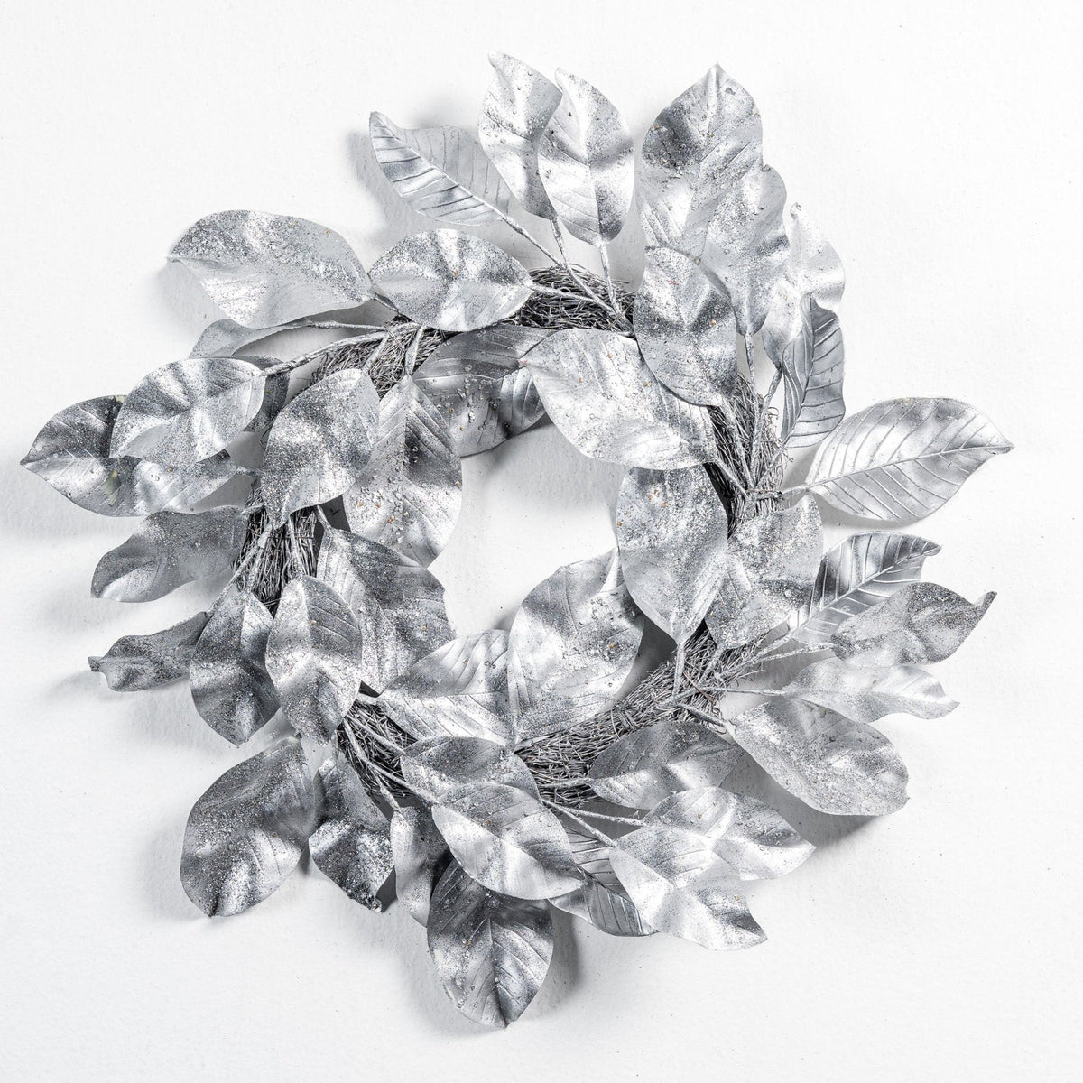 28" Silver Leaf Wreath