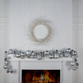 Silver LED Light Wreath