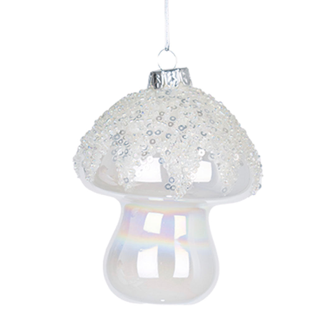 Iridescent Mushroom Ornament