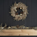 Antique Gold Garland with Gold Ball Ornaments