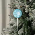 Blue Glitter Dusted Lollipop Ornament
