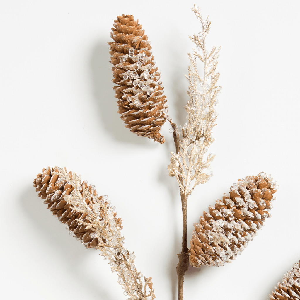 Brown Leafy Botanical Pick