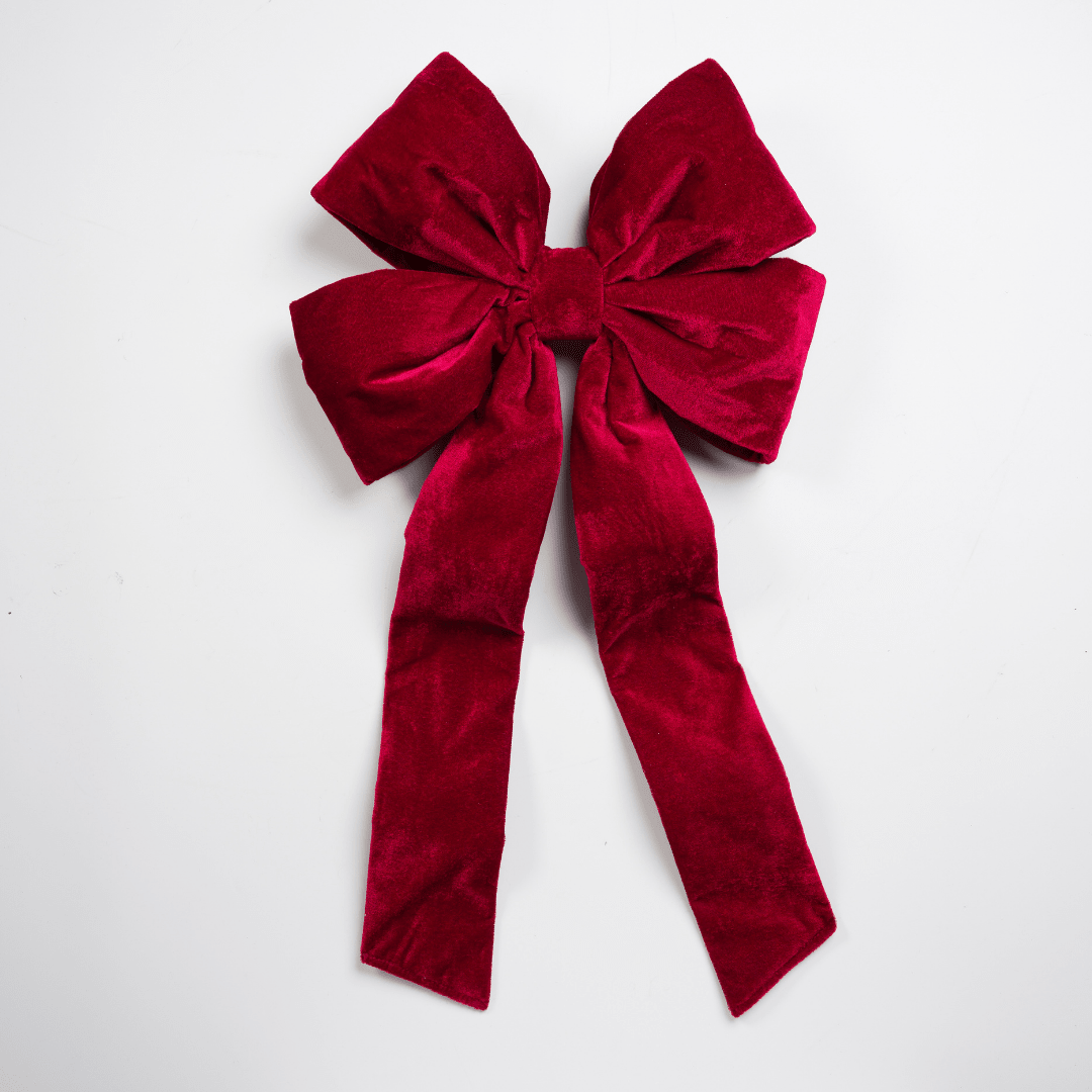 Burgundy Oversized Outdoor Bow