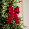Burgundy Velvet Bow Ornament