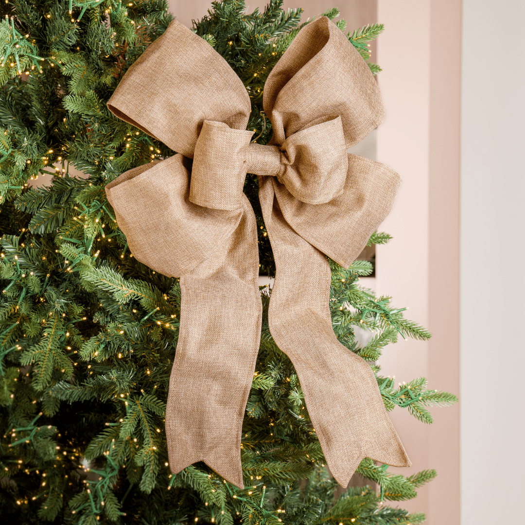 Burlap Bow 18"