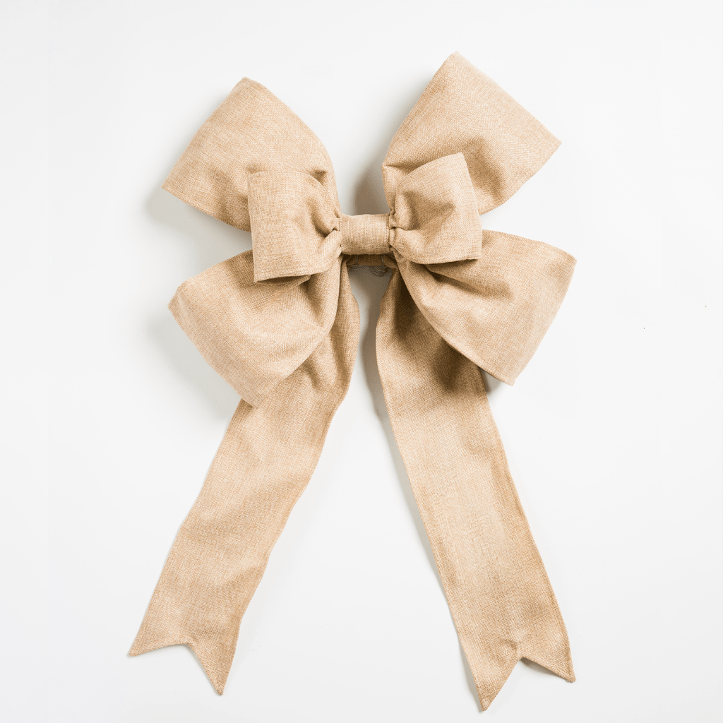 Burlap Bow 18"