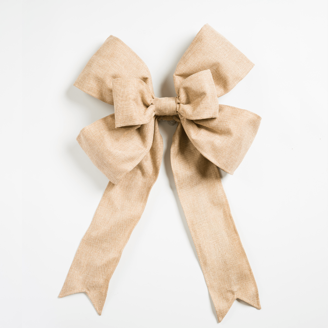 Burlap Bow 18"