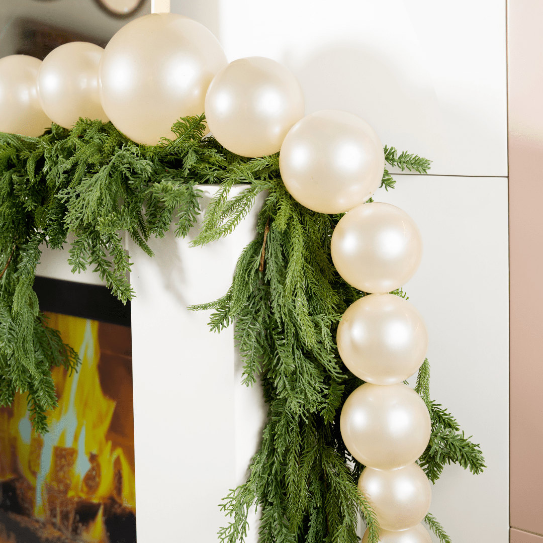 Candy Apple Pearl Ball Garland 134-Inch