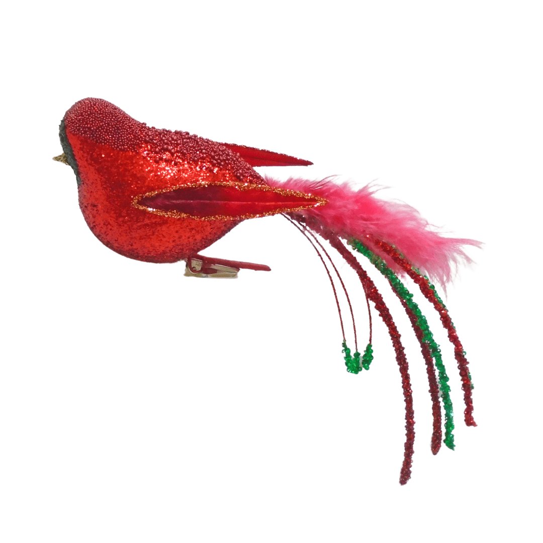 Cardinal Bird Clip On Ornament