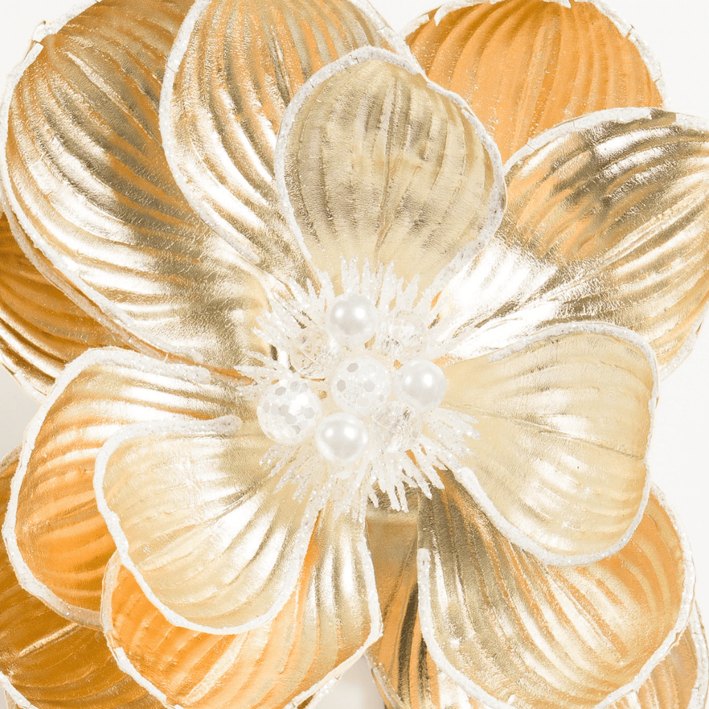 Champagne Fabric Flower Pick