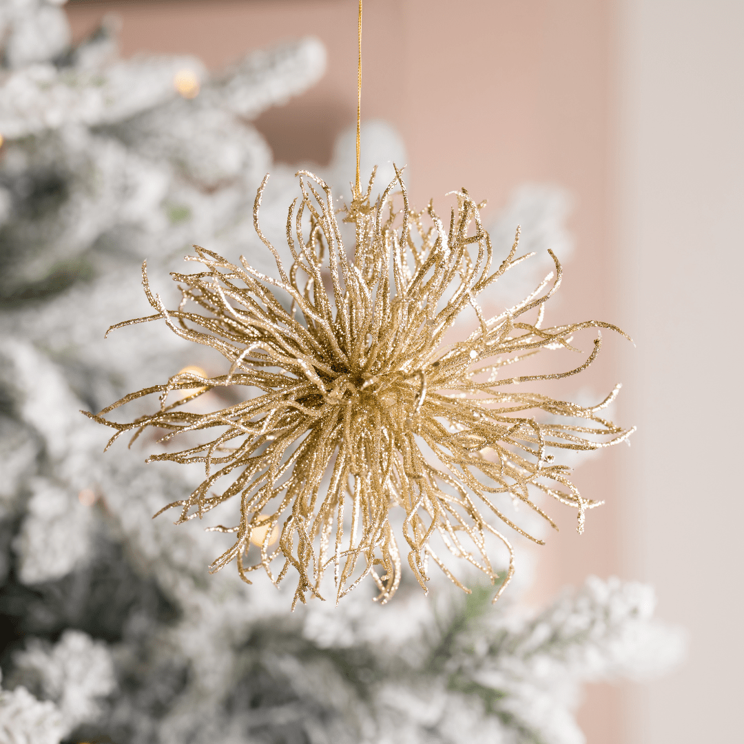 Champagne Gold Burst Ornament