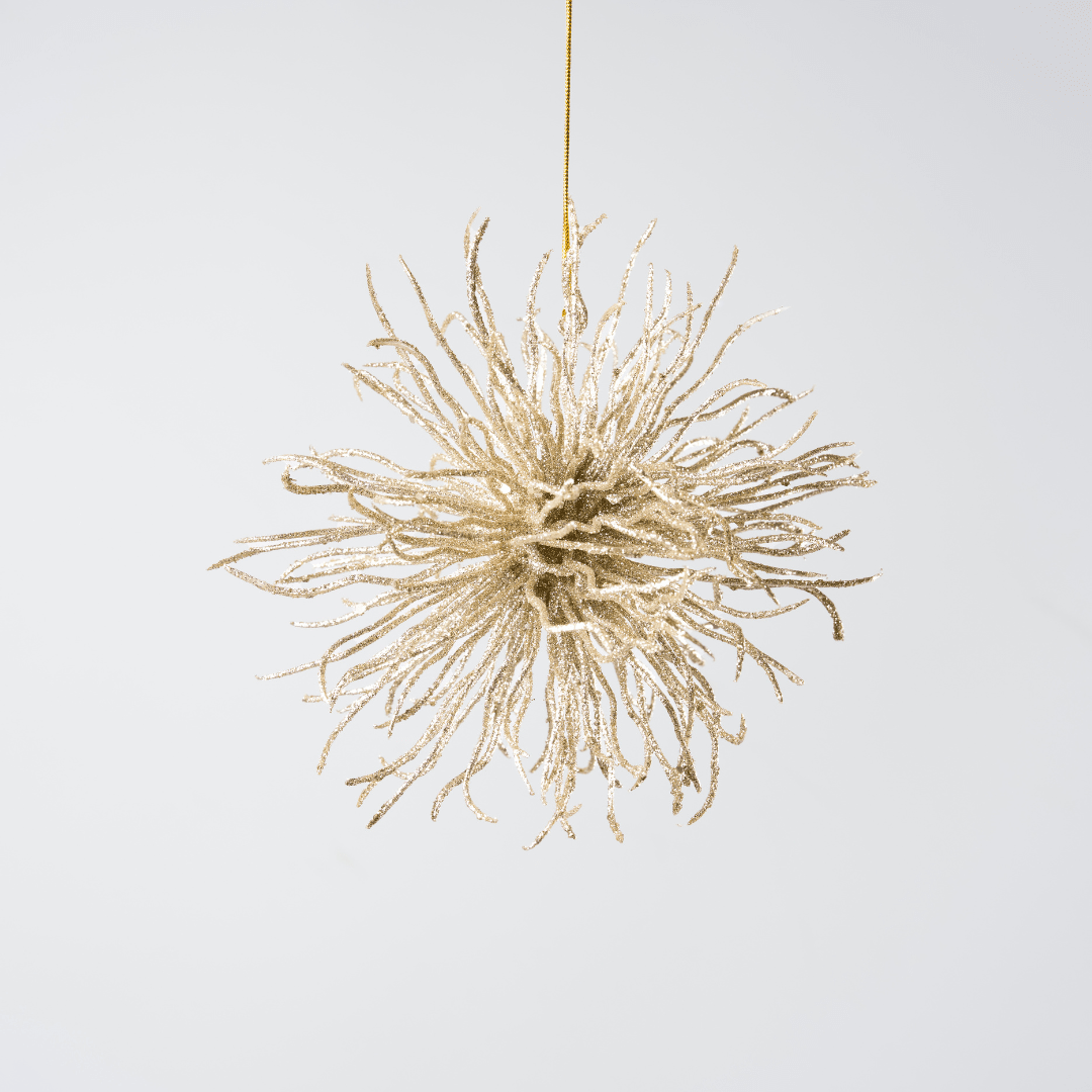Champagne Gold Burst Ornament
