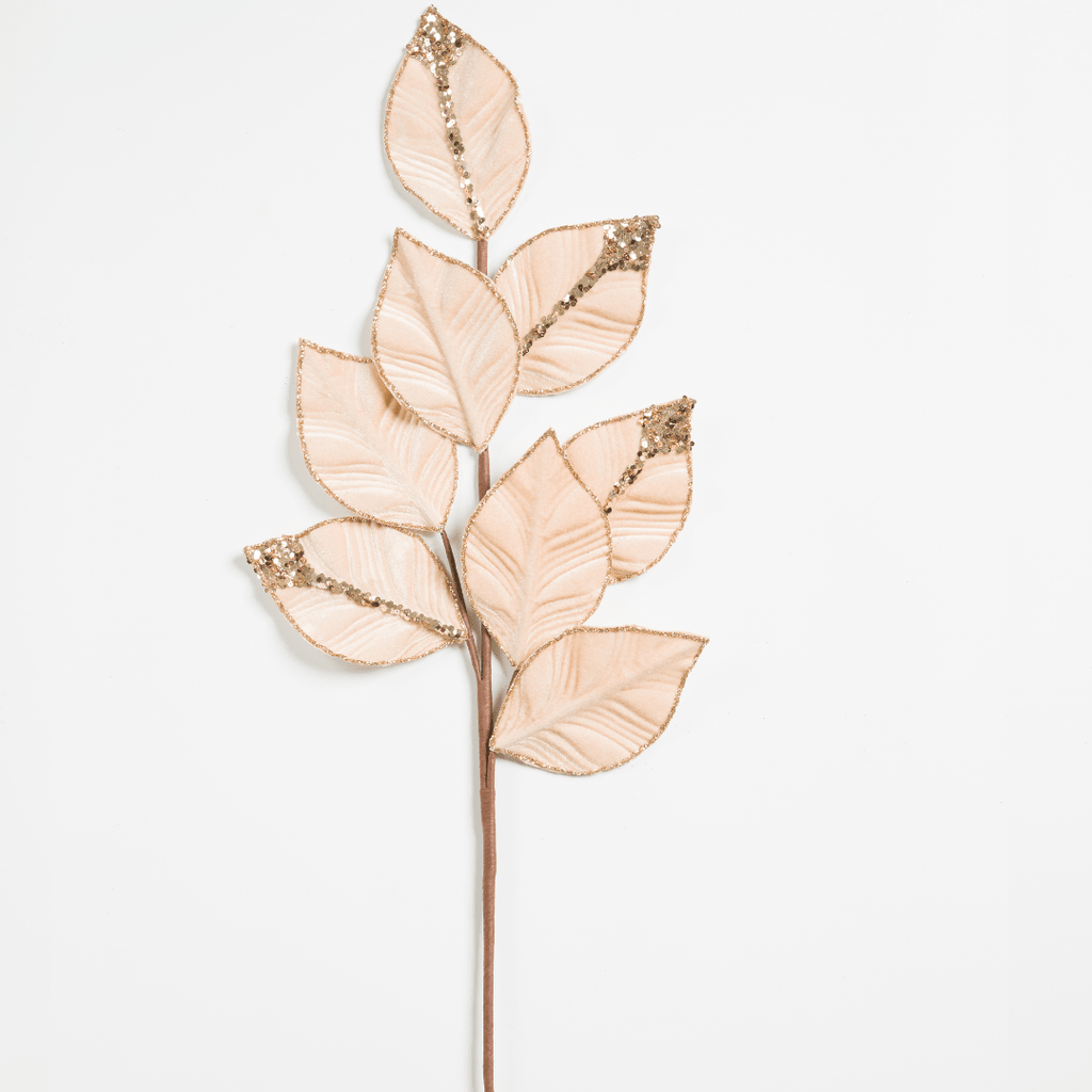 Champagne Velvet Leaf Pick