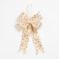 Champagne Velvet Sequin Bow
