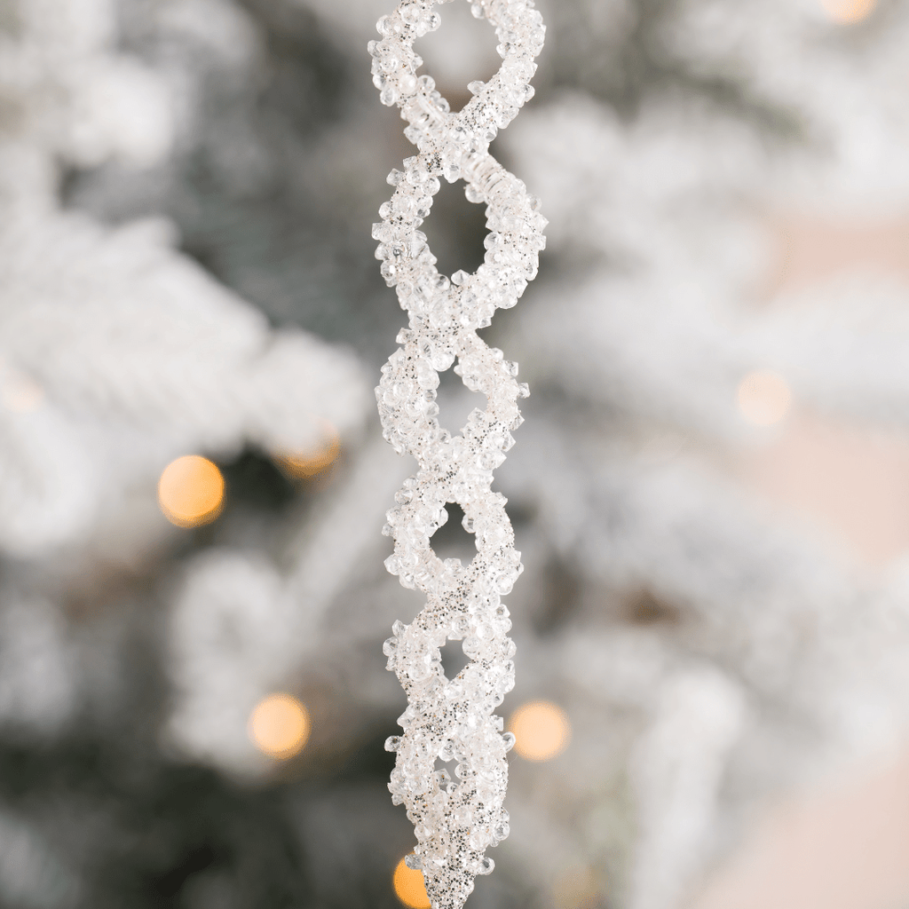 Clear Glass Hanging Ornament