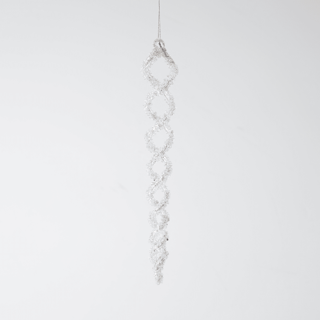 Clear Glass Hanging Ornament