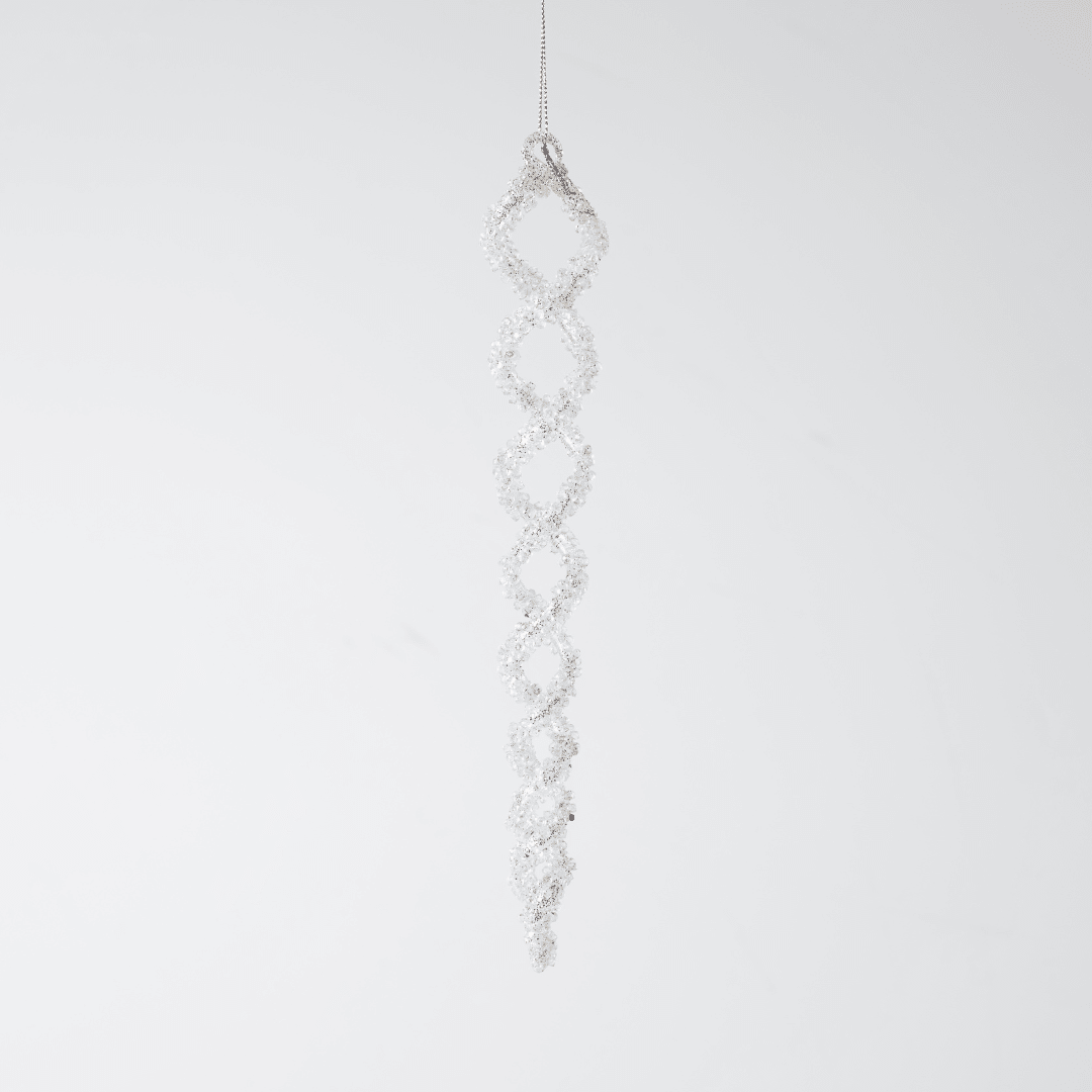 Clear Glass Hanging Ornament