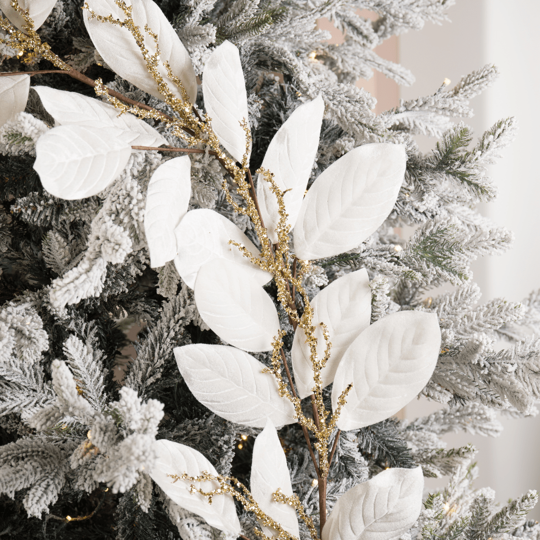 Cream Velvet Leaf Garland