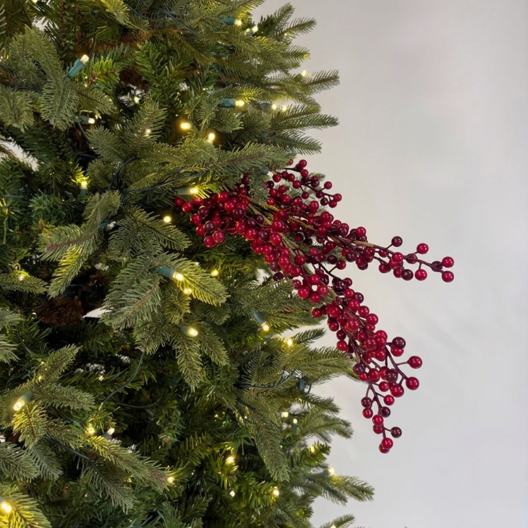 Crimson Red Berry 42" Floral Stem