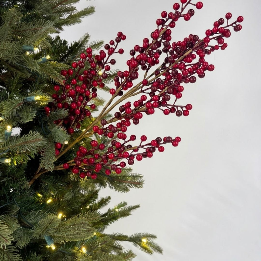 Crimson Red Berry 42" Floral Stem