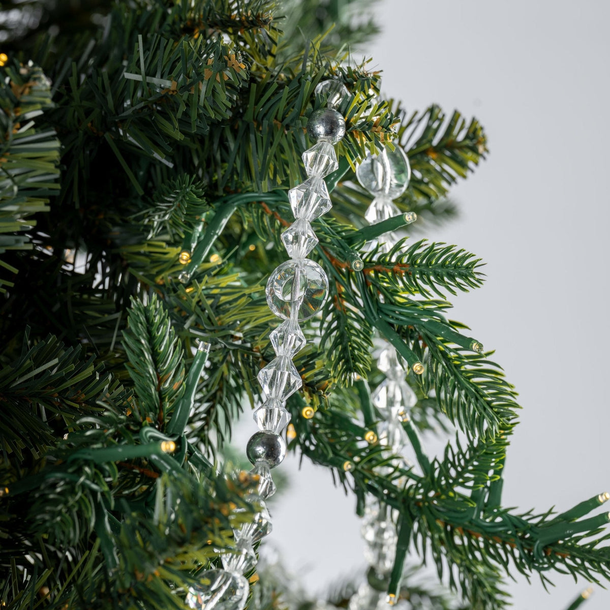 Crystal & Silver Bead Festive Garland