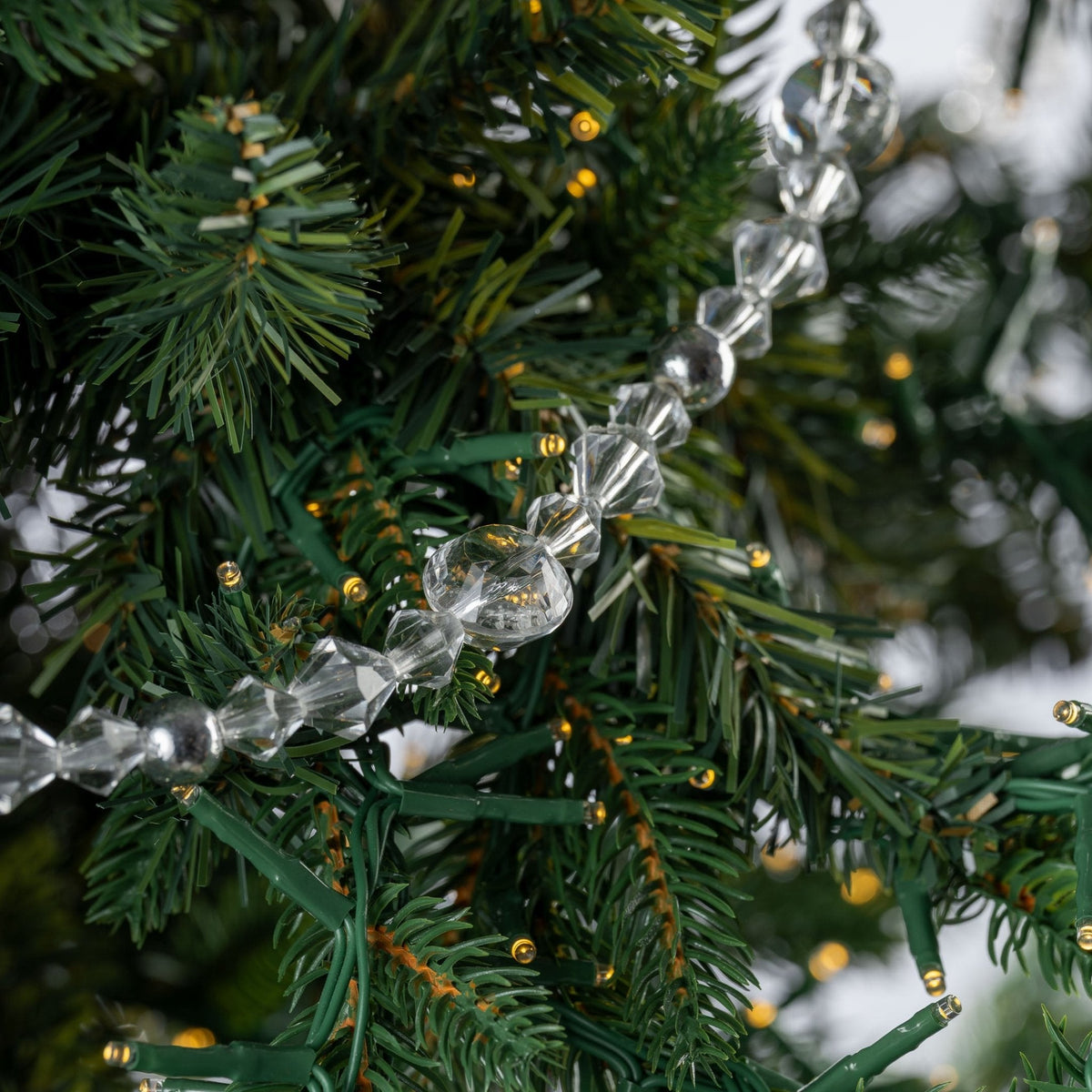 Crystal & Silver Bead Festive Garland