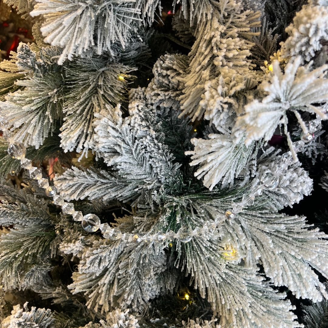 Crystal & Silver Bead Festive Garland