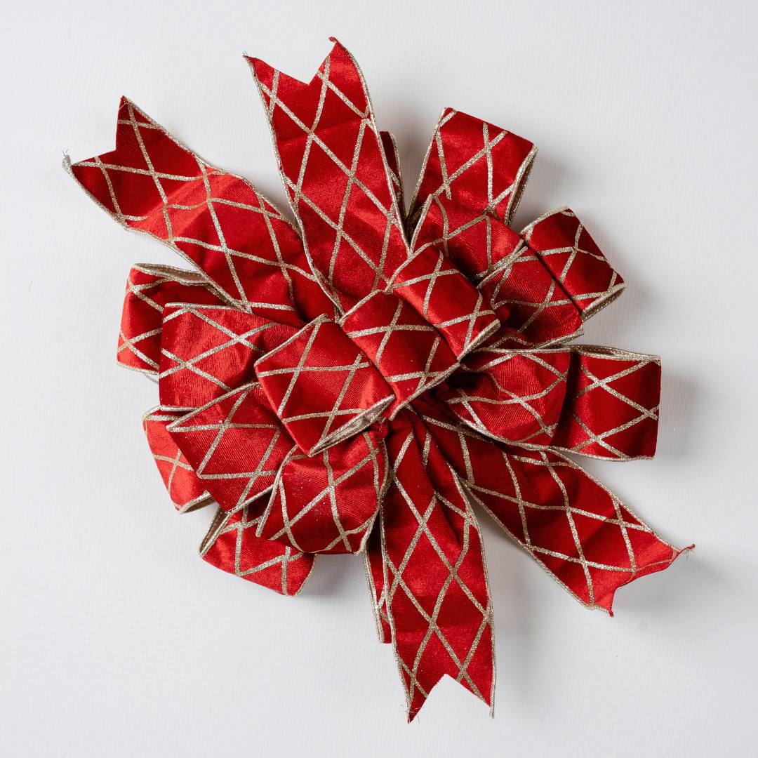 Diamond Lattice Pre-made Decorative Bow