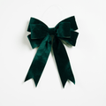 Emerald Clip on Bow Ornament