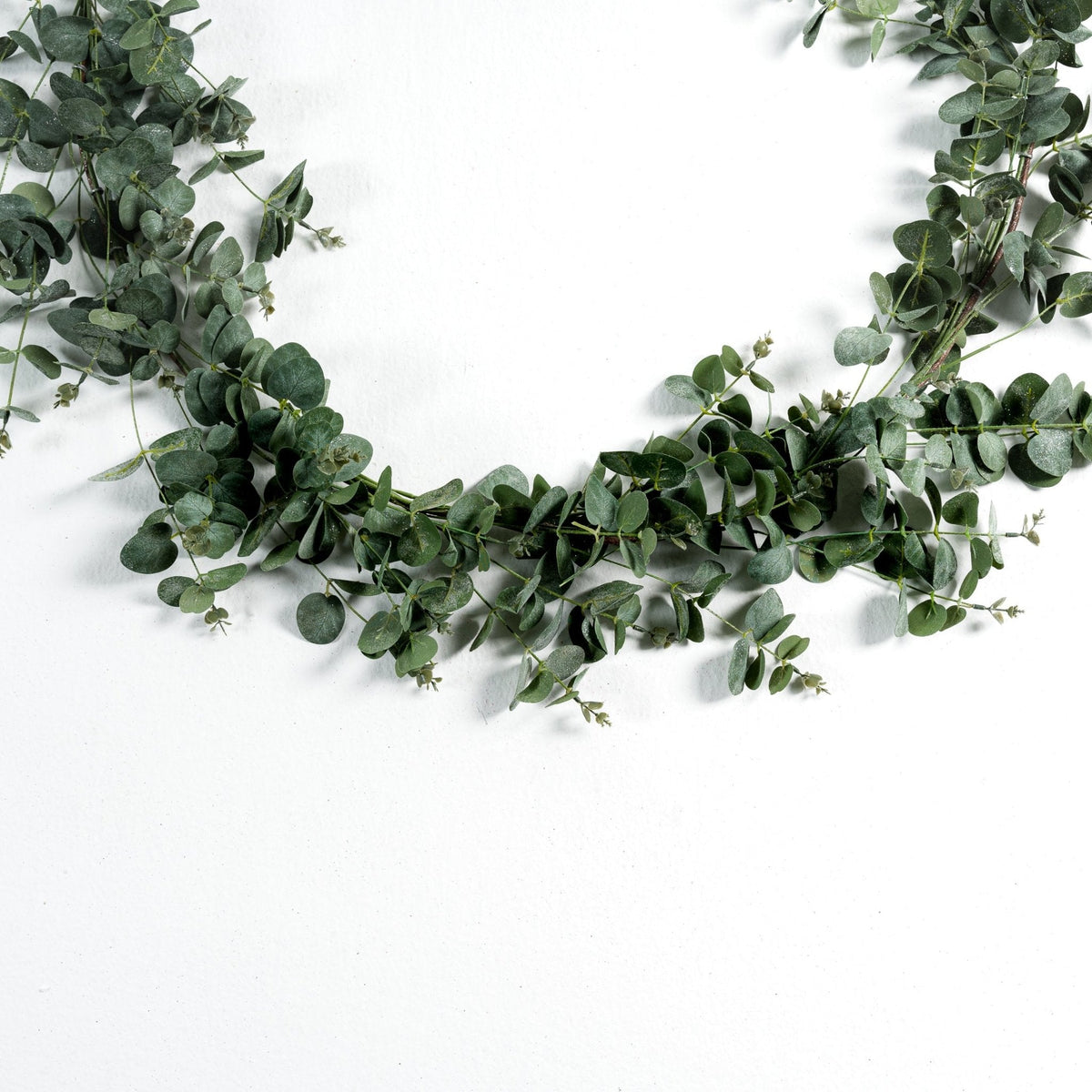 Eucalyptus Green with Glittered Garland