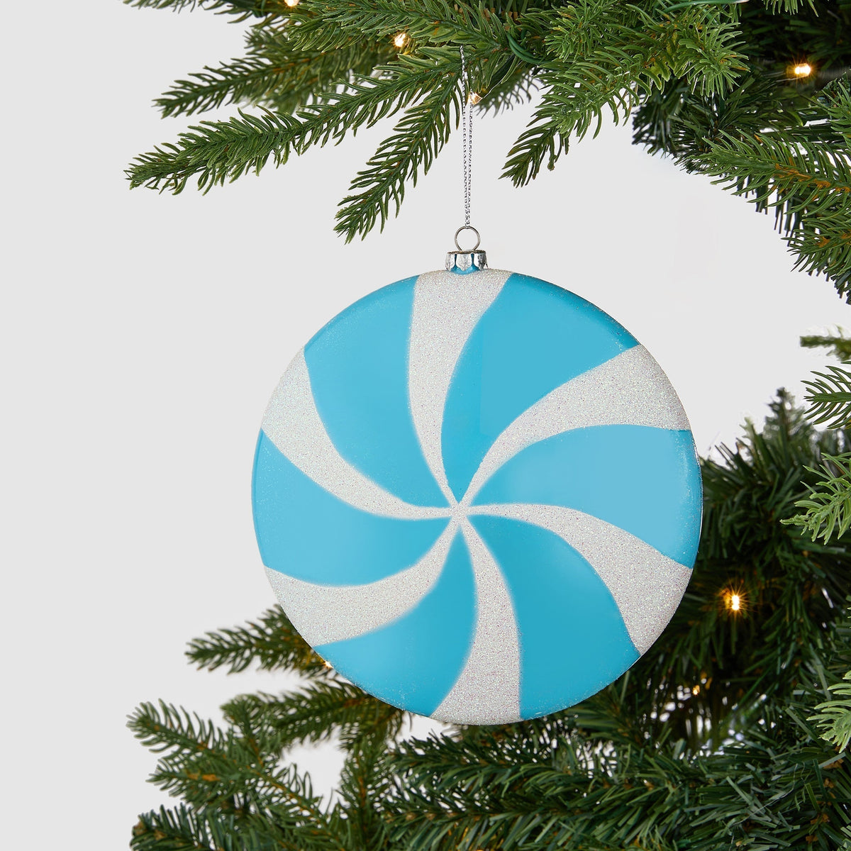 Glitter Dusted Flat Candy Ornament