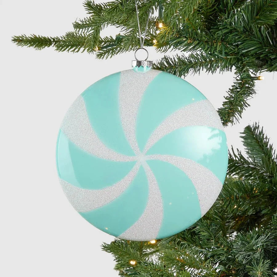 Glitter Dusted Flat Candy Ornament