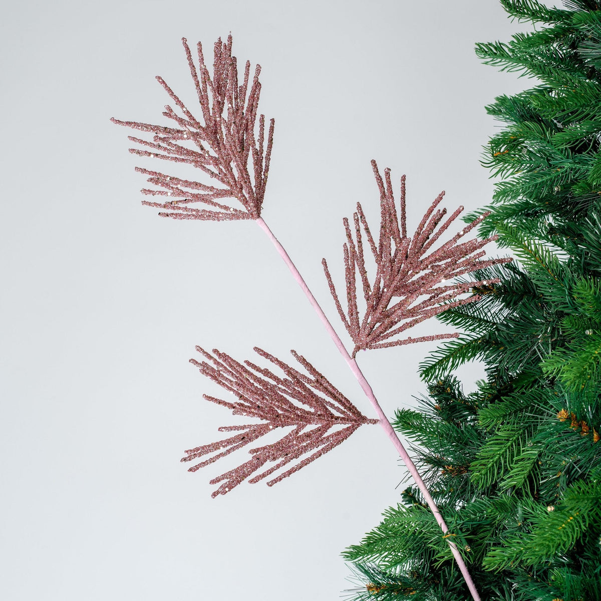 Glitter Tri-Branch Foliage Pick