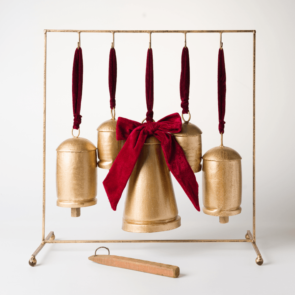 Gold Burnt Metal Dinner Bell (Tabletop)