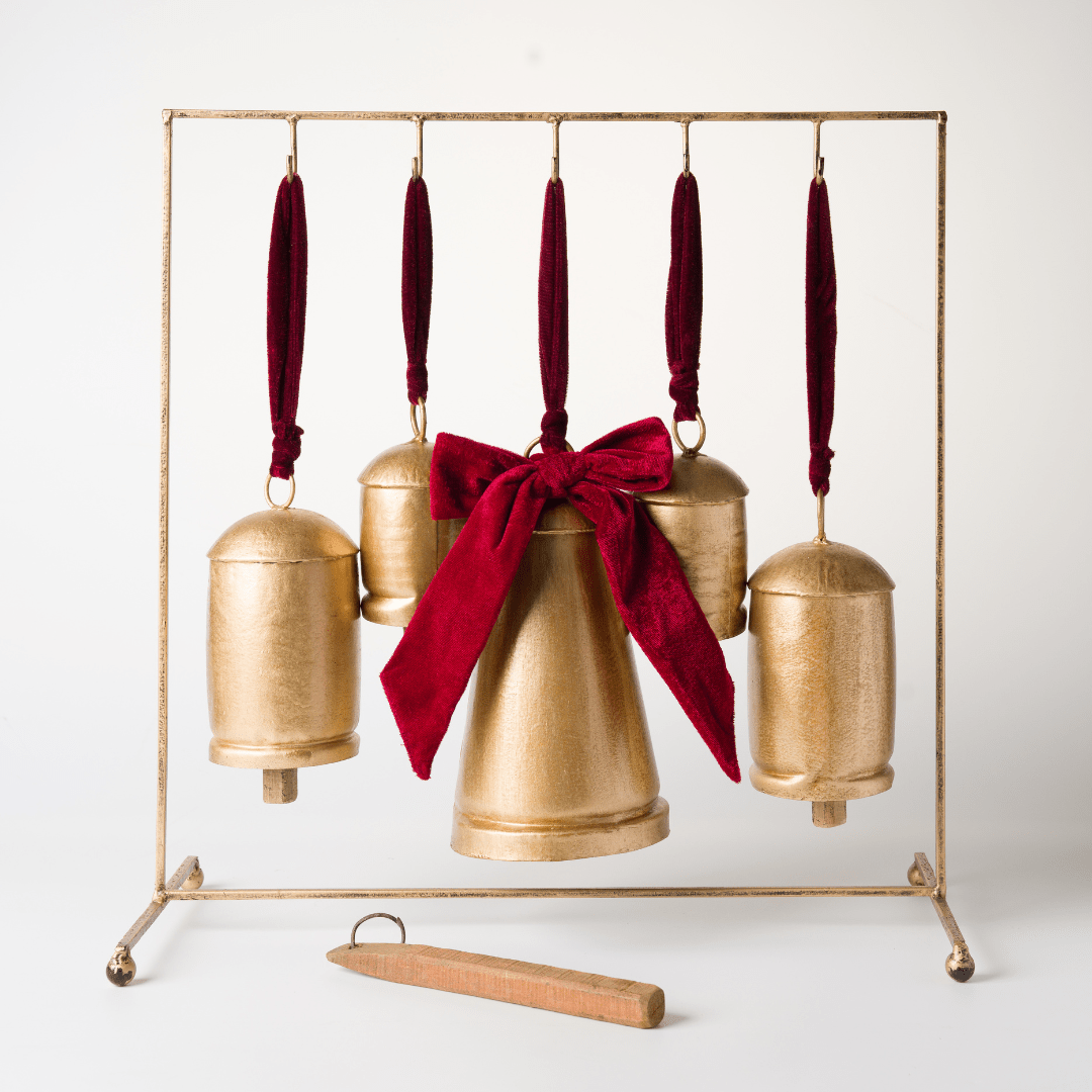 Gold Burnt Metal Dinner Bell (Tabletop)