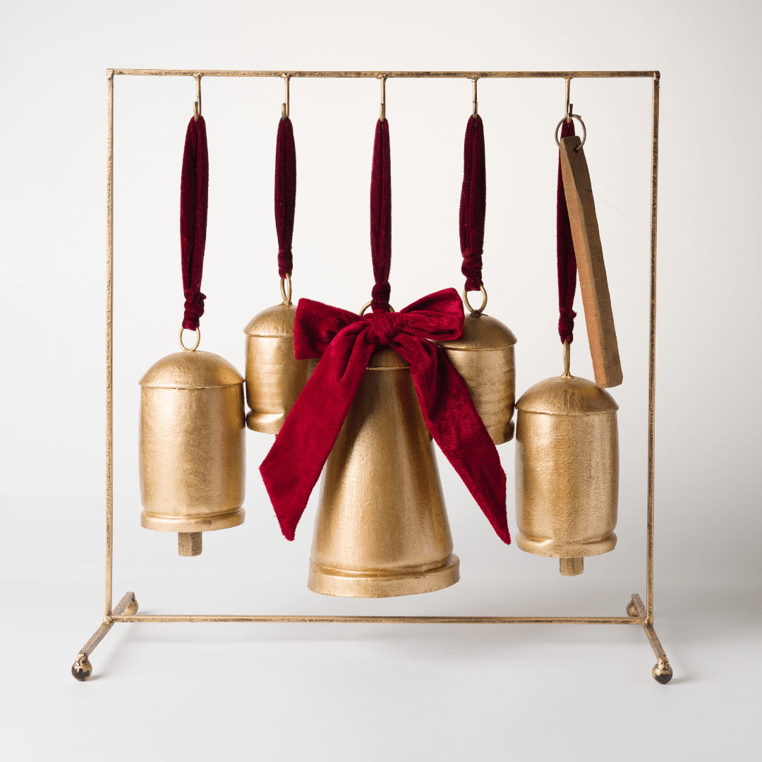 Gold Burnt Metal Dinner Bell (Tabletop)