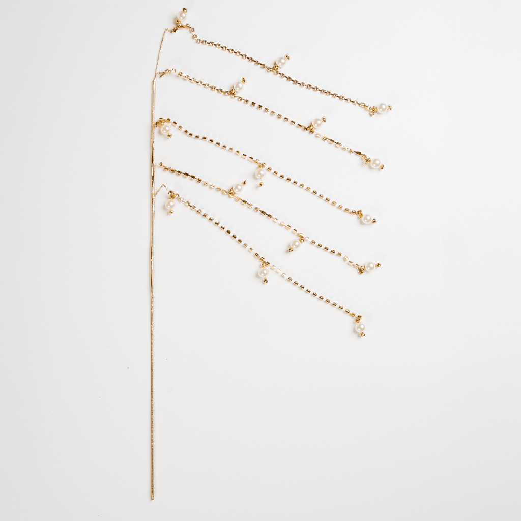 Gold Decorative Pick with Adorned Tassles