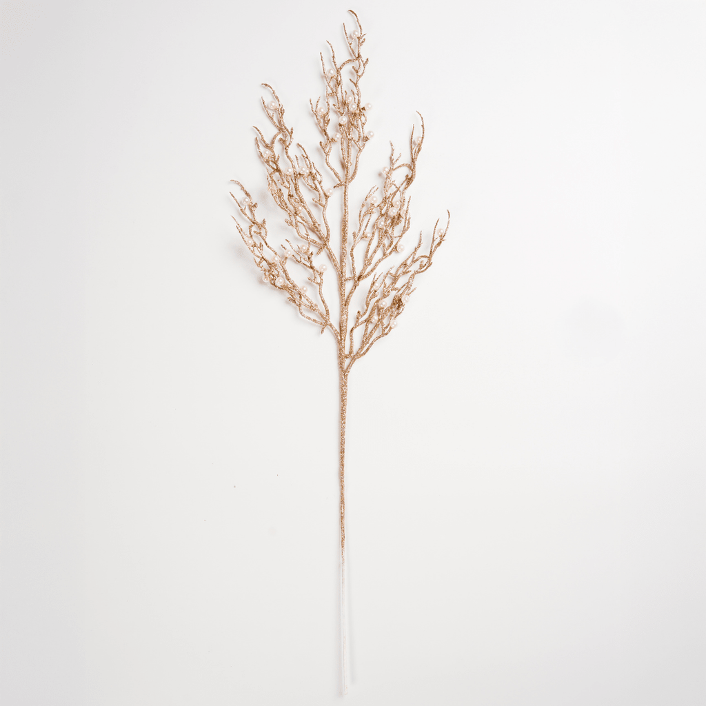 Gold Decorative Pick with Dynamic Adorned Stems