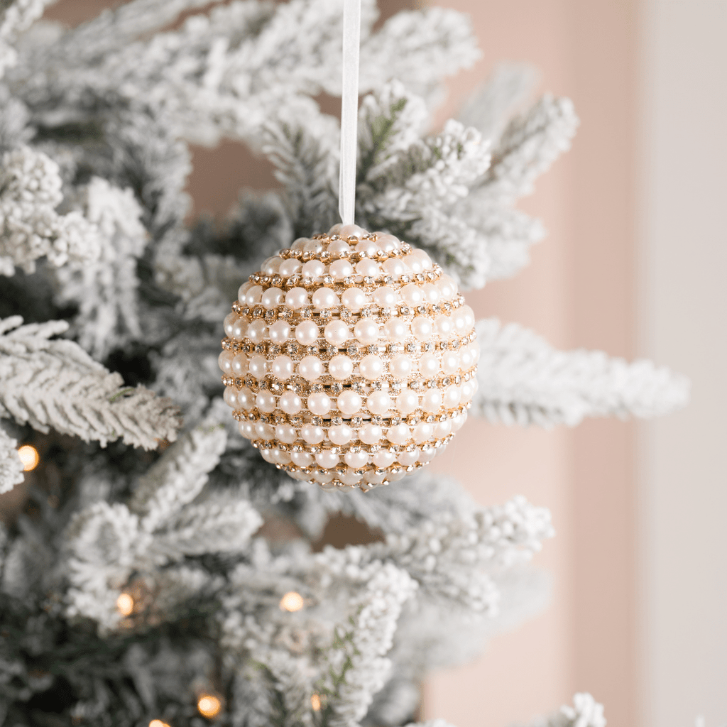 Gold Enamel Round Ornament